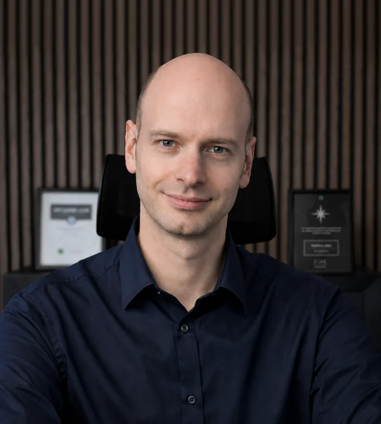 Matthias Jahn in seinem Büro